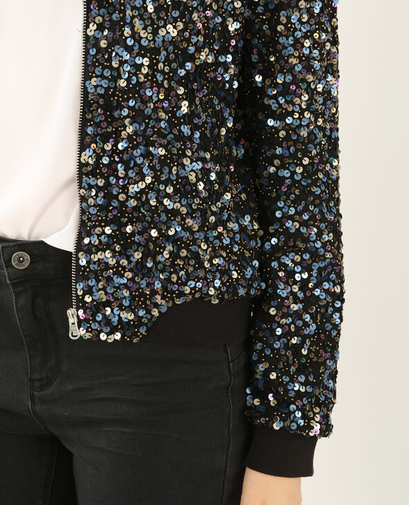 Bomber a sequins