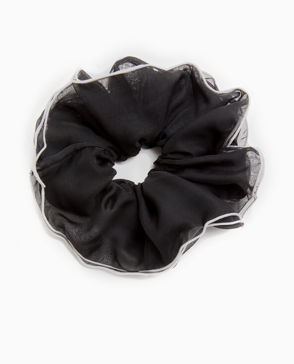 Maxi chouchou en tissu transparent noir - Pimkie