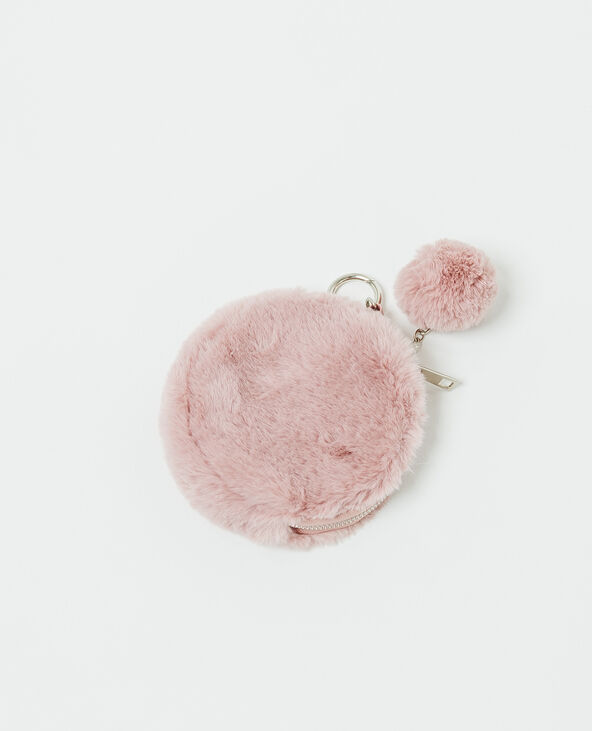 Porte-clefs en fausse fourrure vieux rose - Pimkie