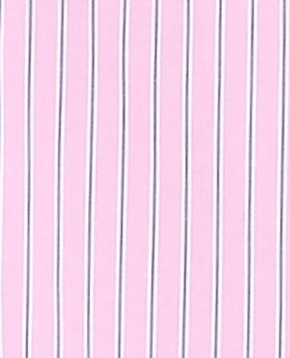 Chemise oversize rayée avec poches Rose poudré - Pimkie