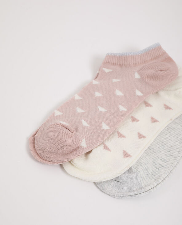 3 paires de chaussettes basses blanc - Pimkie