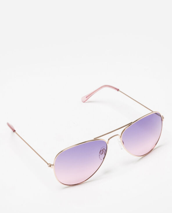 Lunettes de soleil style aviateur violet - Pimkie