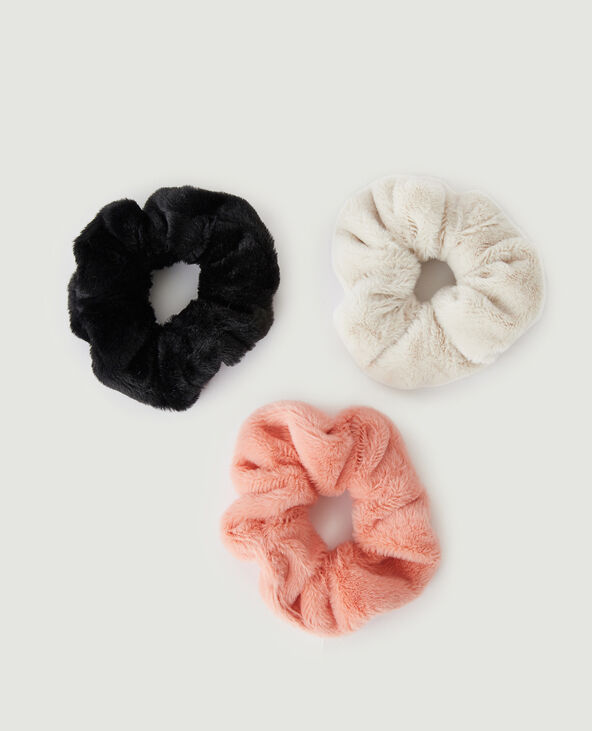 Lot de 3 chouchous velours gris - Pimkie