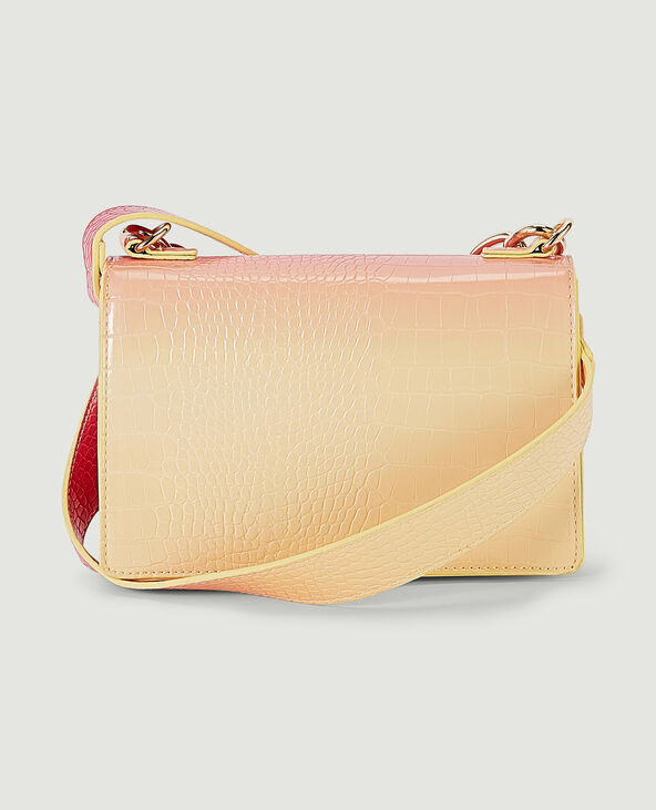 Sac effet croco Jaune pâle - Pimkie