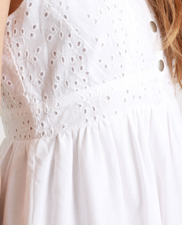 Robe à broderie anglaise blanc - Pimkie