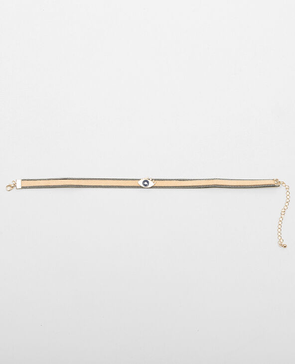 Collier choker œil beige - Pimkie
