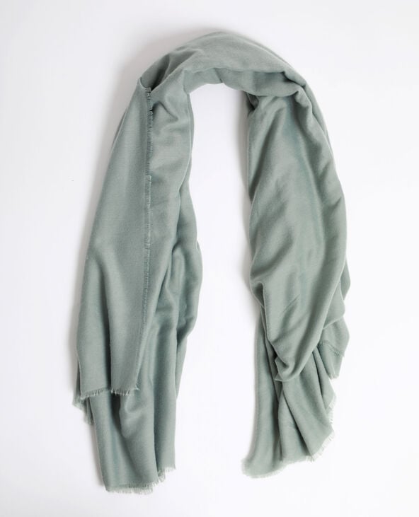 Echarpe à bords frangés gris - Pimkie