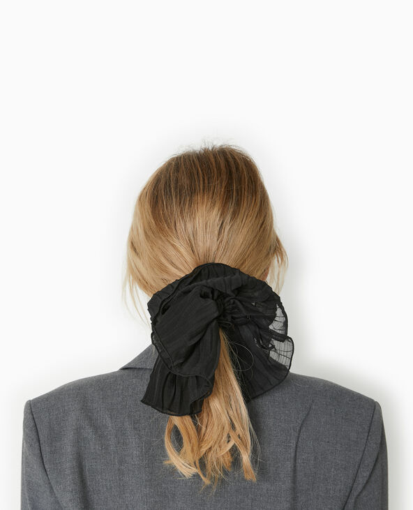Maxi chouchou en tissu transparent noir - Pimkie