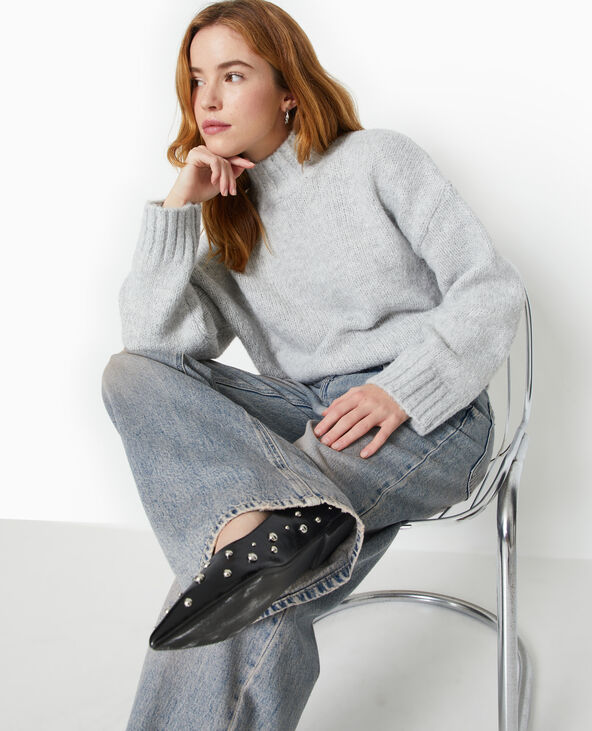 Pull col montant gris clair - Pimkie