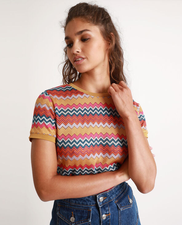 T-shirt multicolore orange - Pimkie