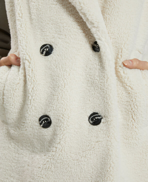 Manteau long sans manches blanc - Pimkie