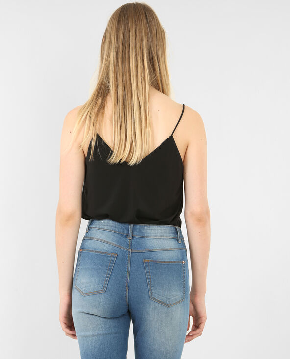 Top fluide à œillets noir - Pimkie