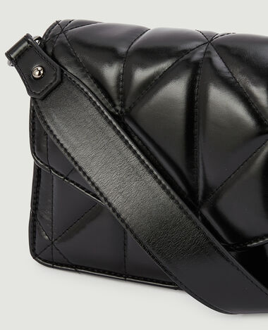 Sac boxy matelassé noir - Pimkie