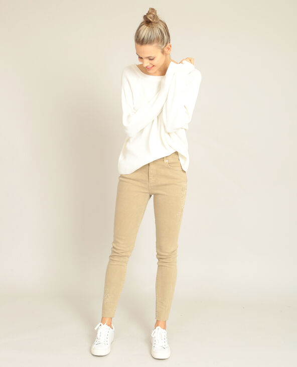 Pull à nœud écru - Pimkie