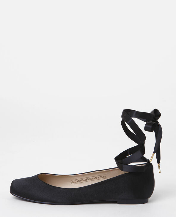 Ballerines satinées noir - Pimkie