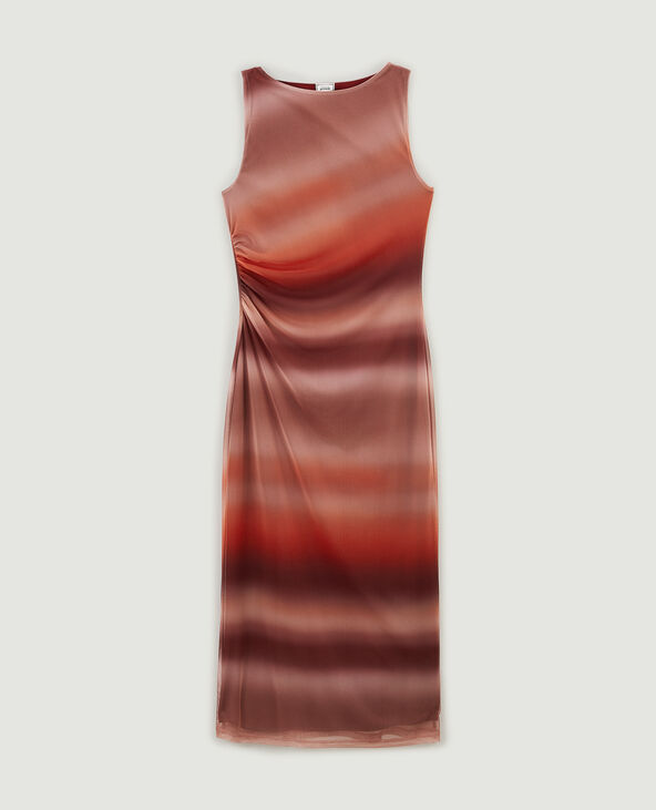 Robe longue en micro-mesh rose clair - Pimkie