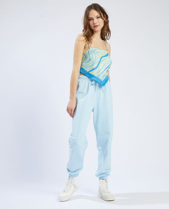 Débardeur forme foulard bleu - Pimkie