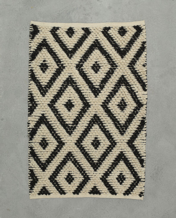 Tapis jute boules noir - Pimkie