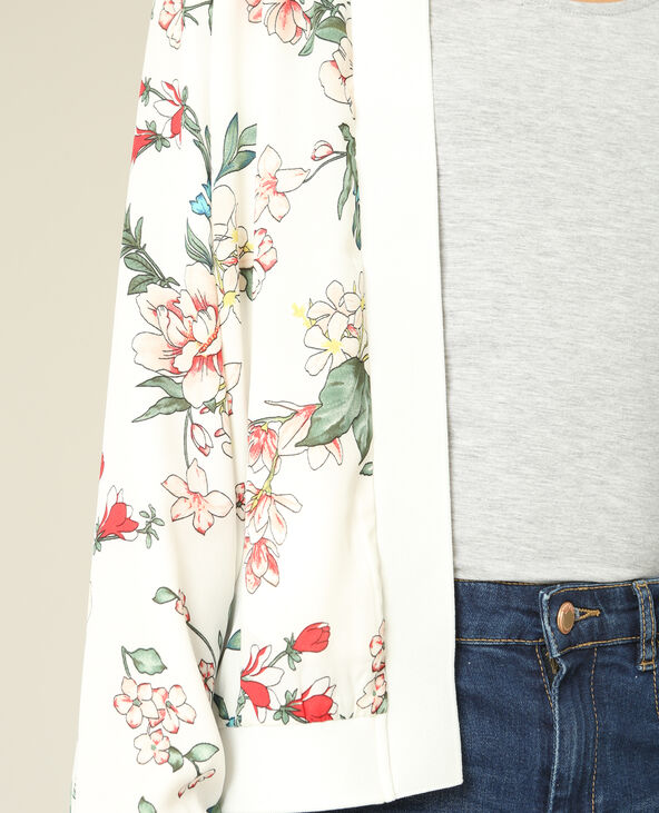 Bomber fleuri écru - Pimkie