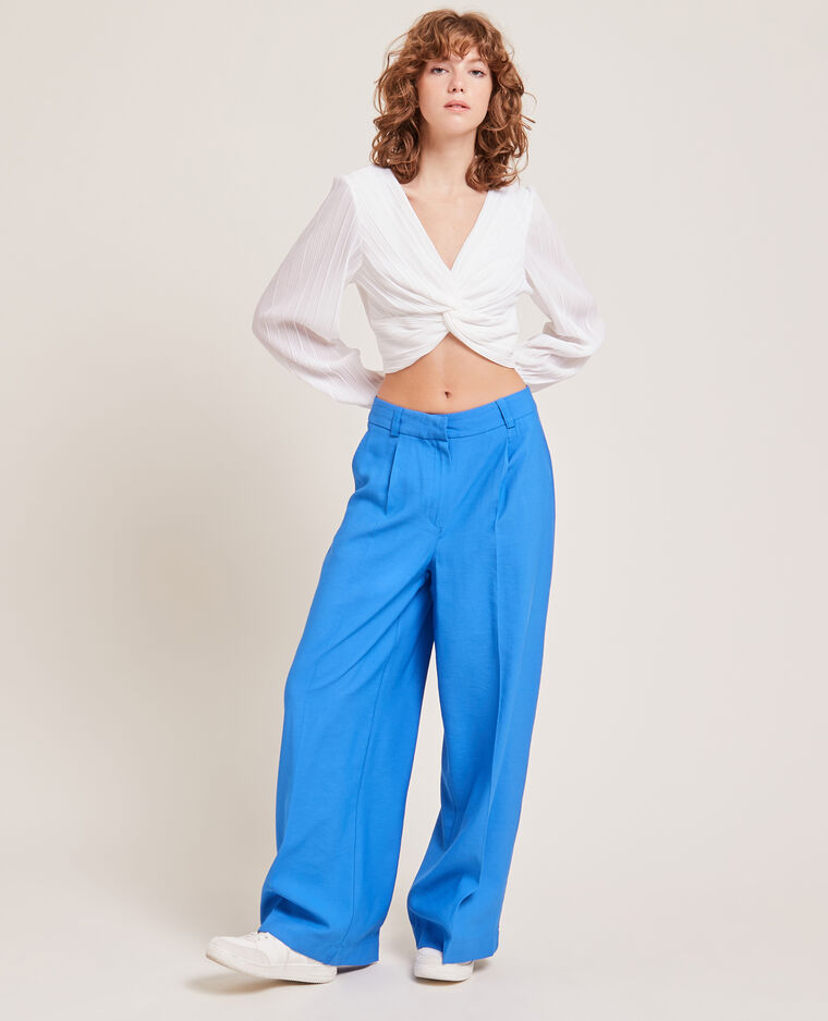 Pantalon à pinces Bleu - Pimkie