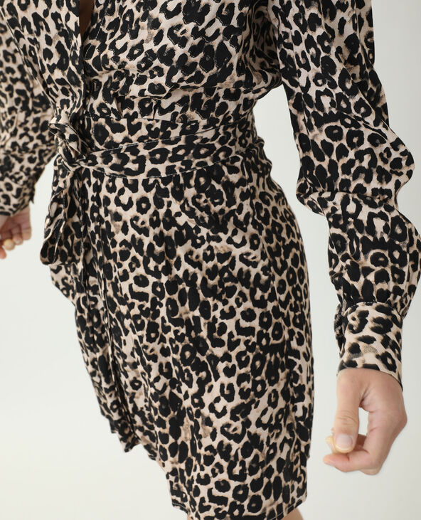 Robe effet léopard marron - Pimkie