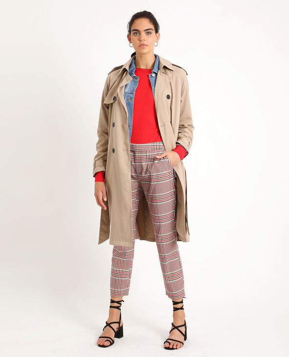Pull fin rouge - Pimkie