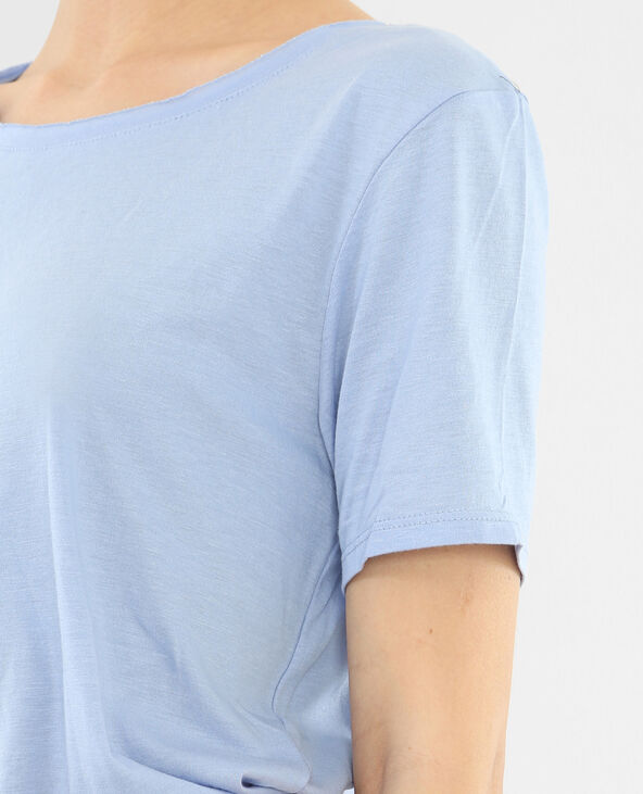 T-shirt col raw cut violet - Pimkie