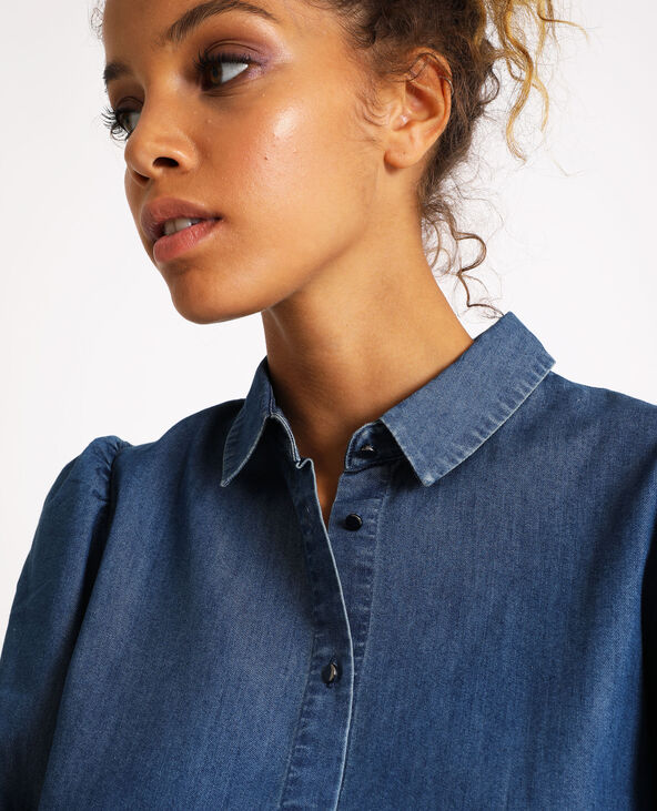 Chemise en jean bleu - Pimkie