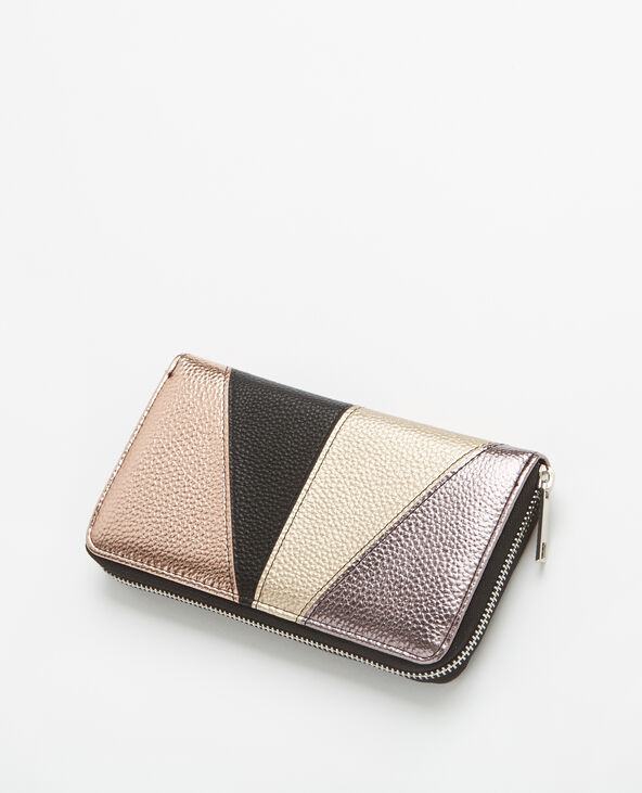 Portefeuille en simili cuir grainé cuivré - Pimkie