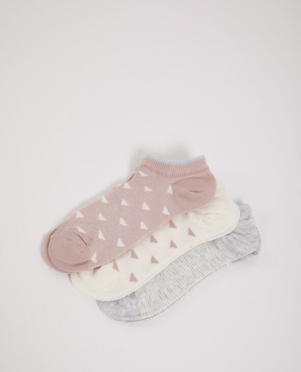 3 paires de chaussettes basses blanc - Pimkie