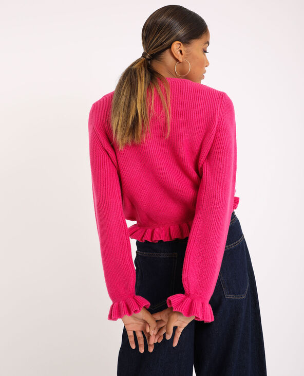 Pull volanté rose - Pimkie