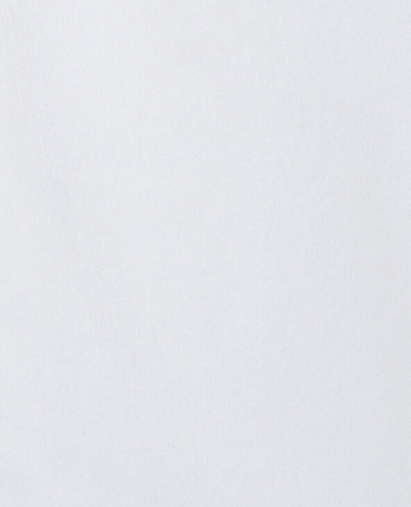 Jean wide taille haute bas coupés blanc - Pimkie
