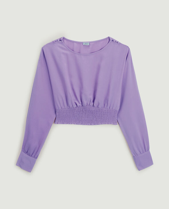 Blouse avec manches chauve-souris violet - Pimkie