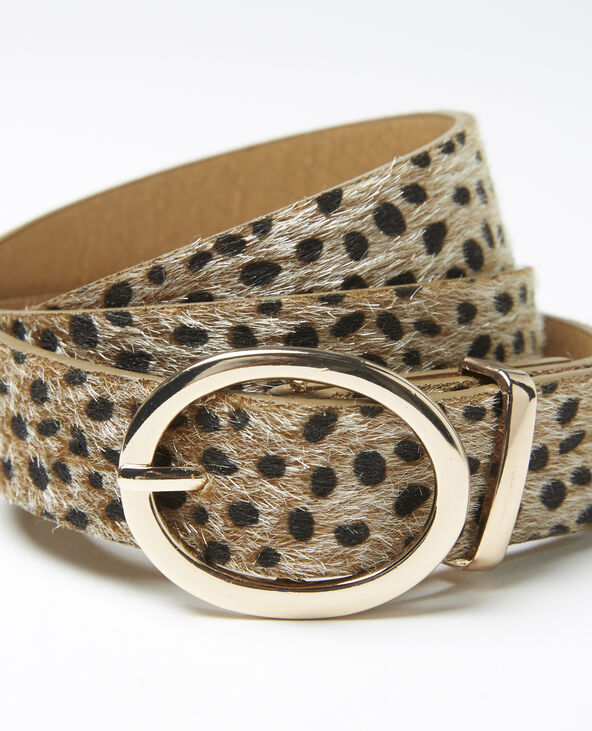 Ceinture peau de bête beige - Pimkie