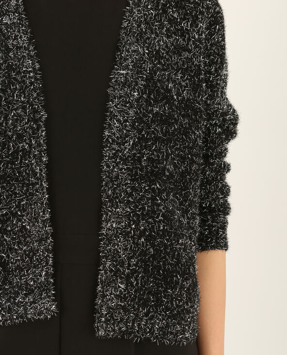 Gilet court brillant noir - Pimkie