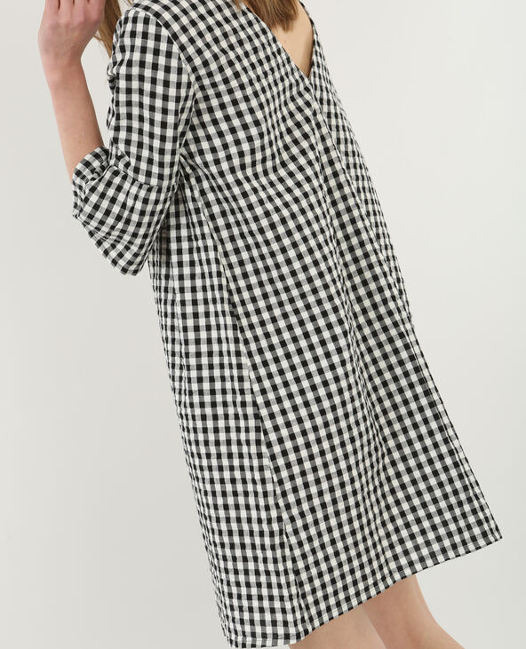 Robe vichy noir cheap