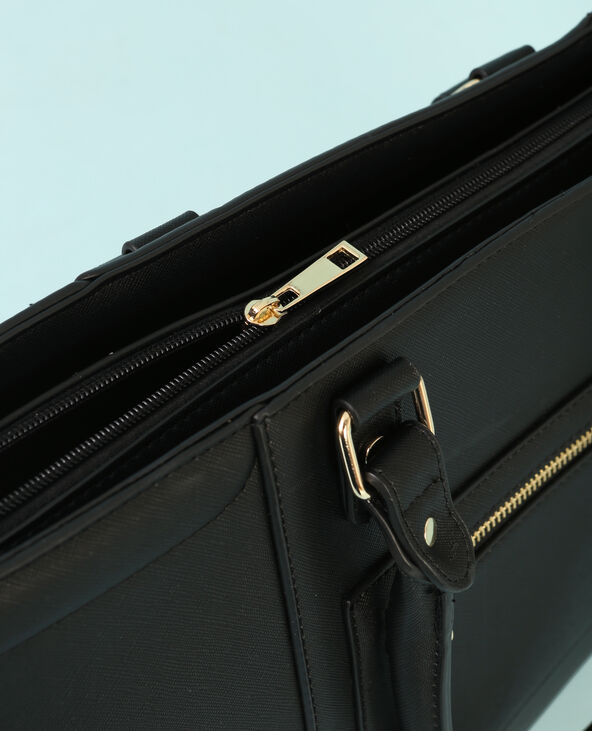 Sac cabas rigide noir - Pimkie