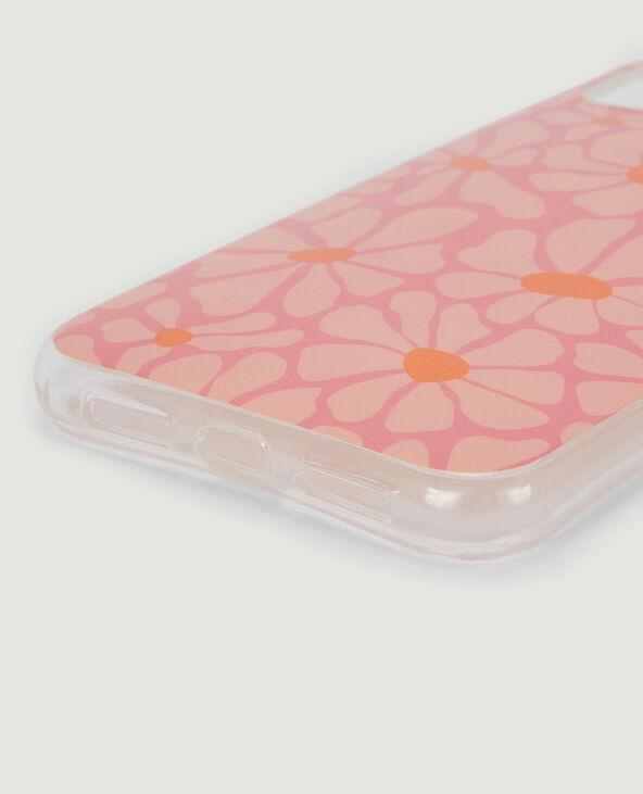 Coque iPhone Fleurs rose clair - Pimkie