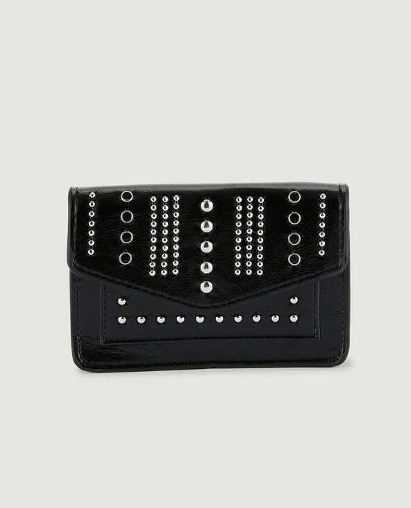 Porte-monnaie clouté noir - Pimkie