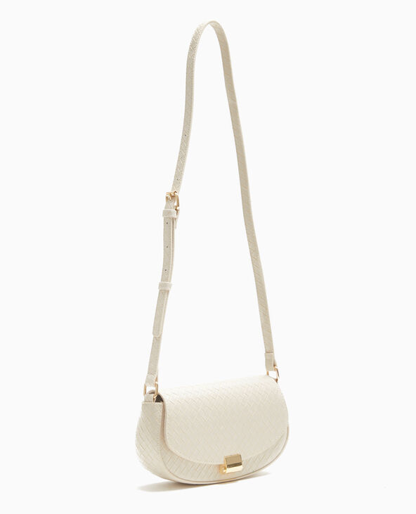 Sac boxy effet tressé beige - Pimkie
