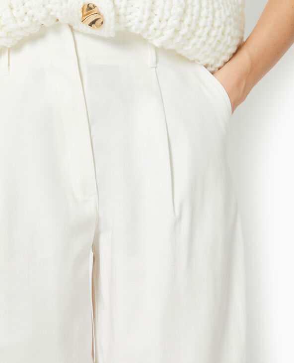 Pantalon balloon en toile écru - Pimkie