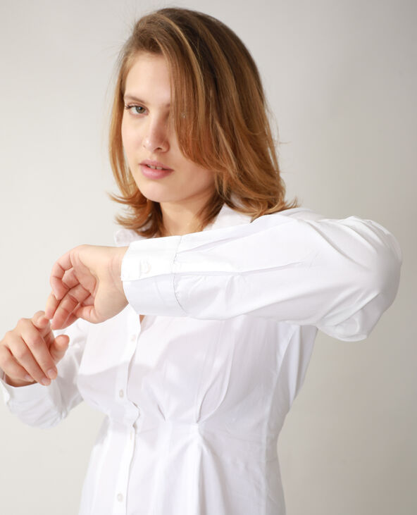 Chemise longue cintrée écru - Pimkie