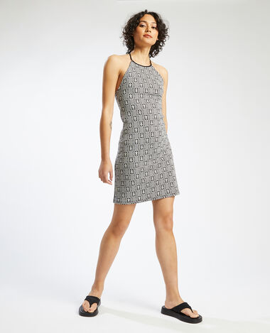 Robe dos nu en maille noir - Pimkie