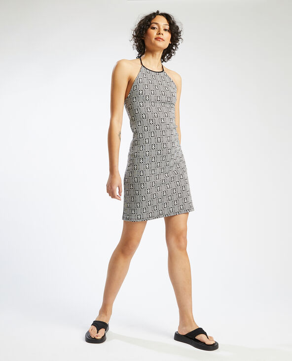Robe dos nu en maille noir - Pimkie