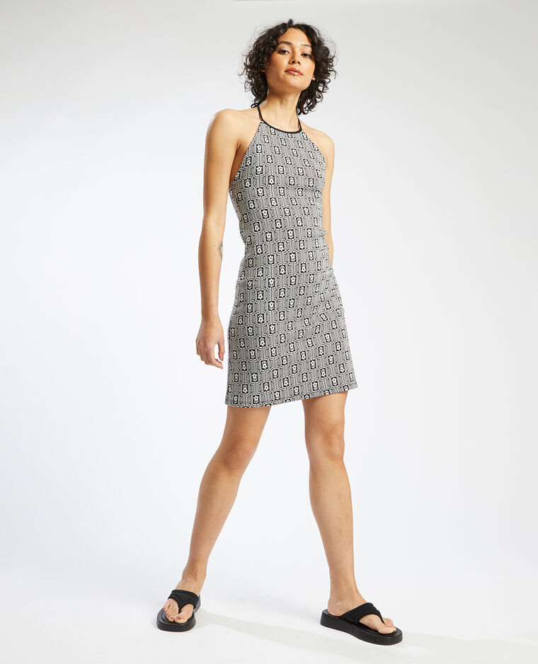 Robe dos nu en maille noir - Pimkie
