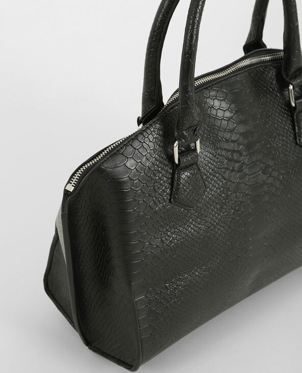 Sac rigide croco noir - Pimkie