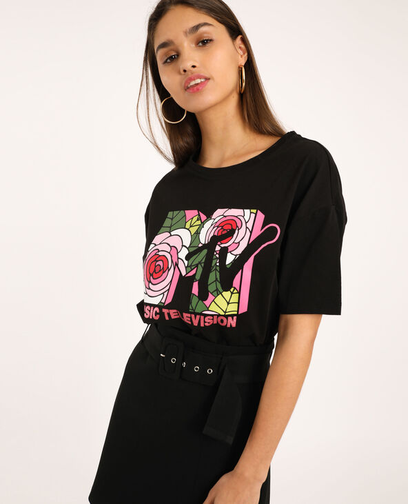 T-shirt MTV noir - Pimkie