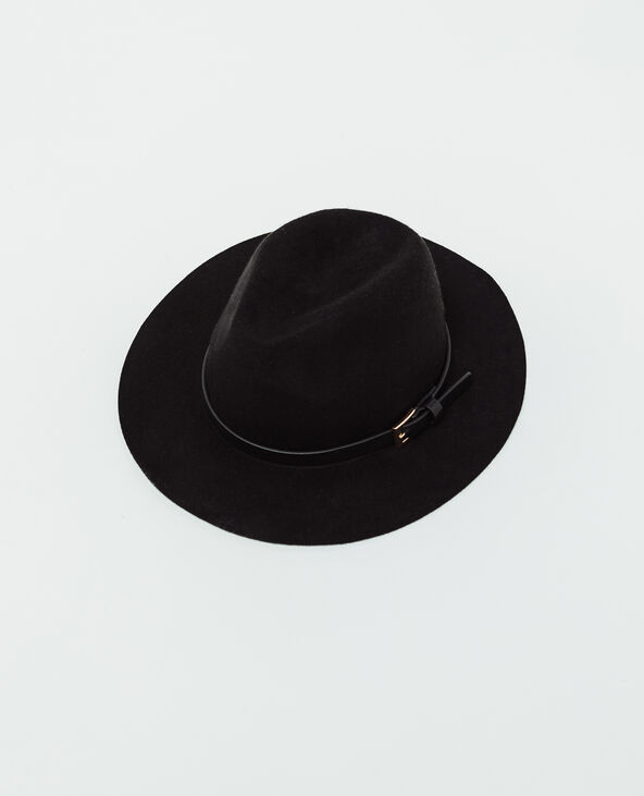 Chapeau en feutrine noir - Pimkie