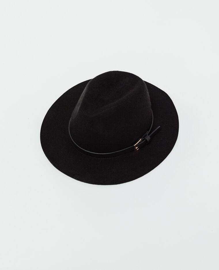 Chapeau en feutrine noir - Pimkie