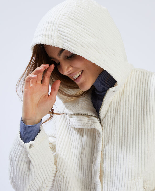 Veste velours blanche best sale